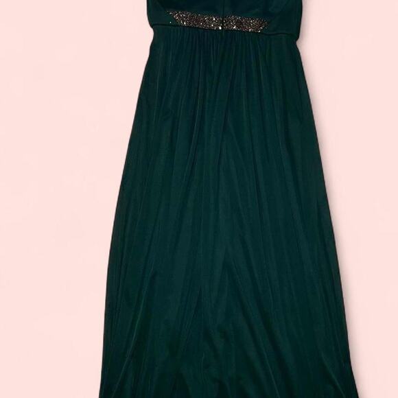 Green formal dress with beaded - Picture 7 of 8